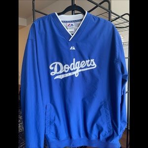 MEN’S DODGERS MAJESTIC WINDBREAKER PULLOVER